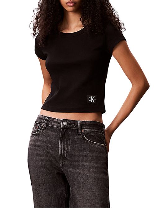 T-shirt a costine in cotone Calvin Klein Jeans | LV047C200GUB1